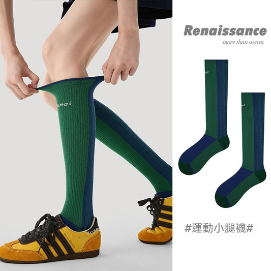 【新色登場！升級透氣款】專為運動打造～日常也能穿！新款微壓提拉細緻網眼透氣長筒襪小腿襪