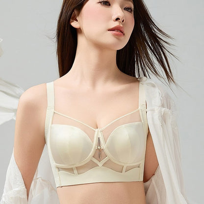 [The upper body is really slim and stylish! ! 】BE cup optional ~ Autumn and winter new honeycomb cup large size underwear, breathable and not sweaty, adjustable double shoulder straps, beautiful and comfortable! 