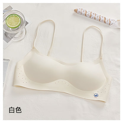 【升級2.0版低領内衣！】適配各種衣服！自帶換新提示標~W型果凍軟支撐超薄透氣孔細肩帶粉底液内衣