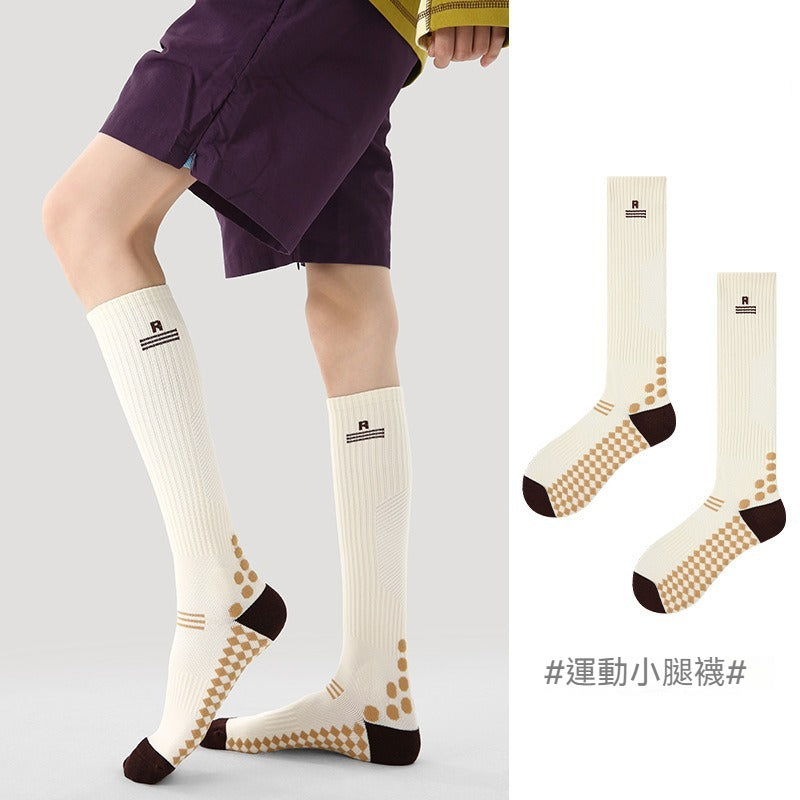 【新升級壓力防滑系列】吸汗減震不傷脚~新款分段式梯度微壓彈力毛圈襪底小腿襪壓力襪