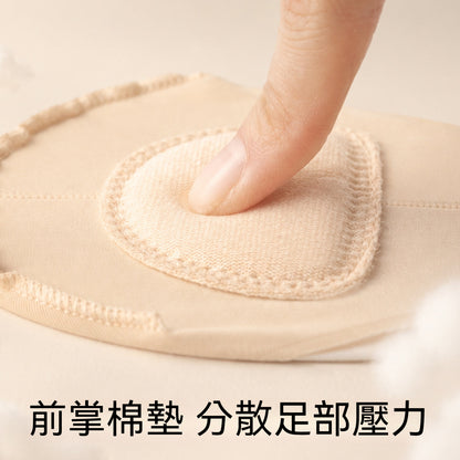 【半掌吊帶款】夏季冰絲涼感高跟鞋單鞋襪子隱形淺口防滑不掉跟半掌襪