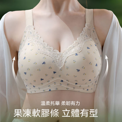 【甜美小翠花】大胸顯小防下垂收副乳大碼軟支撐無痕透氣雲感女士高級文胸
