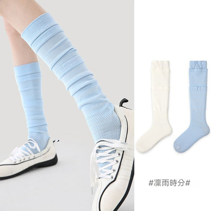 【春夏防蚊系列】2026春夏新款甜美防蚊襪星星顯瘦長筒襪小腿襪