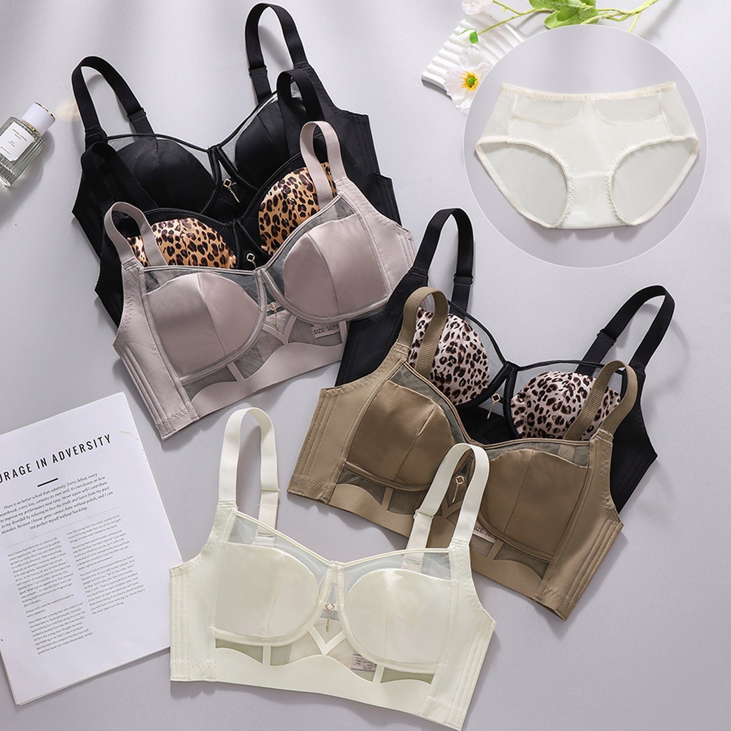 [The upper body is really slim and stylish! ! 】BE cup optional ~ Autumn and winter new honeycomb cup large size underwear, breathable and not sweaty, adjustable double shoulder straps, beautiful and comfortable! 