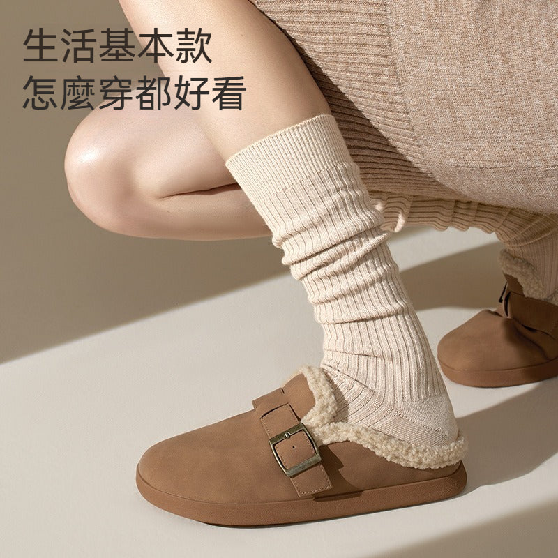 【兩種長度可選~】保暖不臃腫~39.7%羊毛過膝高彈透氣不勒脚長筒襪