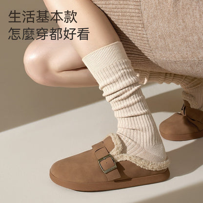 【兩種長度可選~】保暖不臃腫~39.7%羊毛過膝高彈透氣不勒脚長筒襪