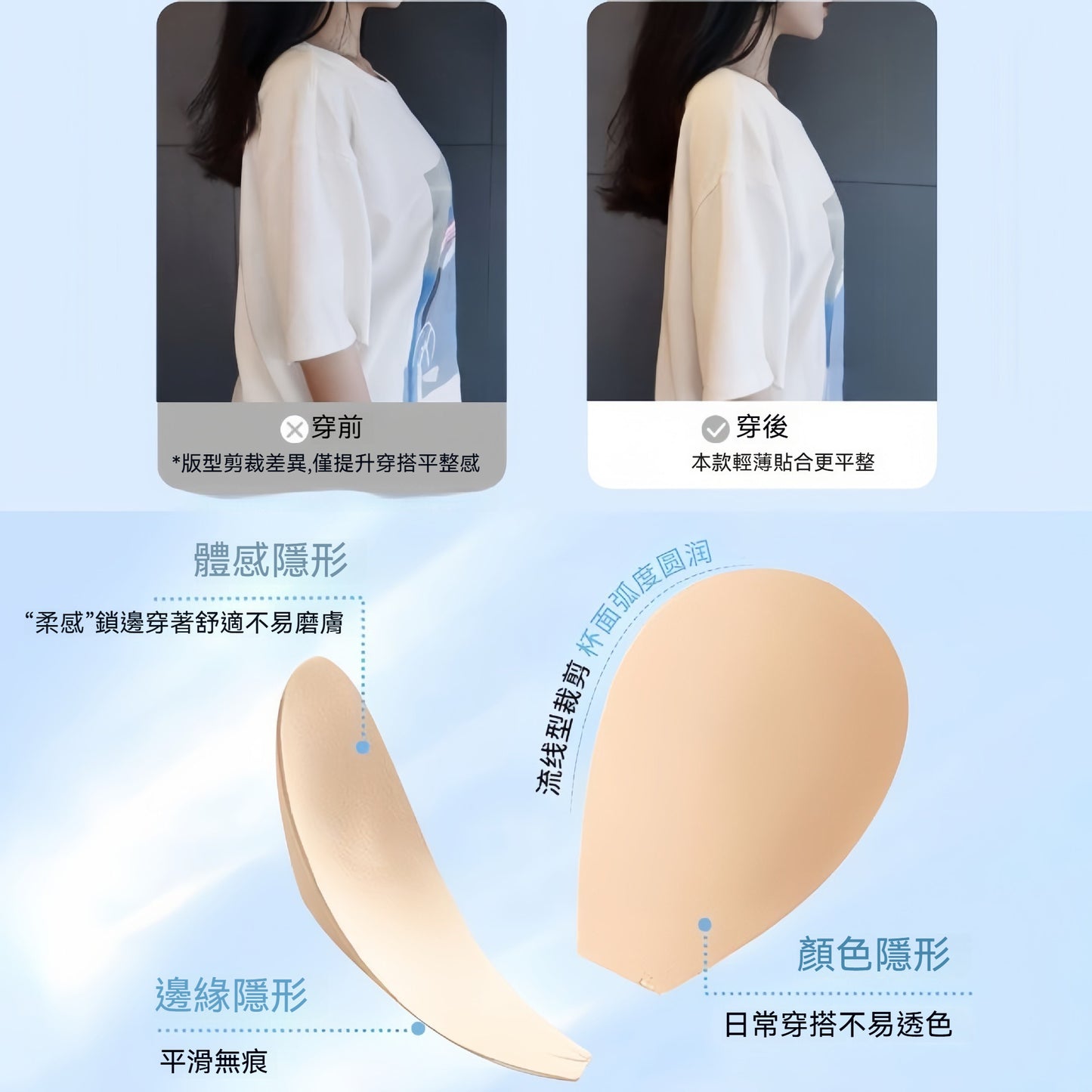 【舒適與顔值兼具！】自帶換新標！升級0染棉兔耳朵坑條紋聚攏收副乳透氣舒適軟支撐無痕内衣套裝