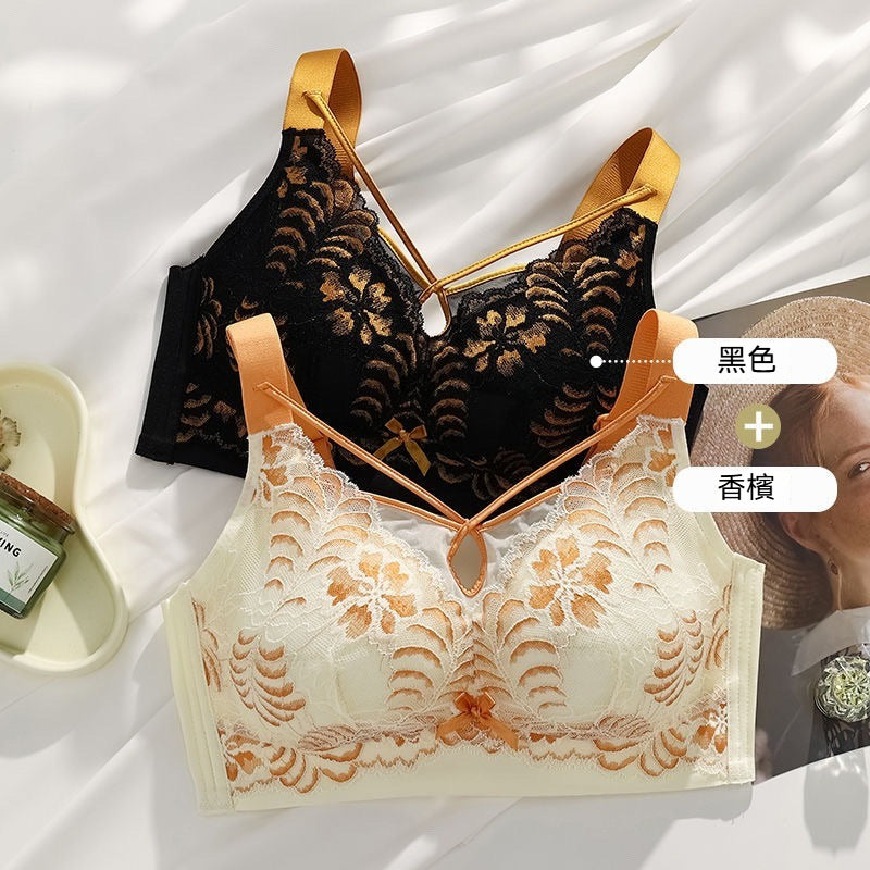 【薄而不凸點！夏季必備！】滿滿仙女感~新款親膚蕾絲聚攏收副乳顯瘦調整型內衣