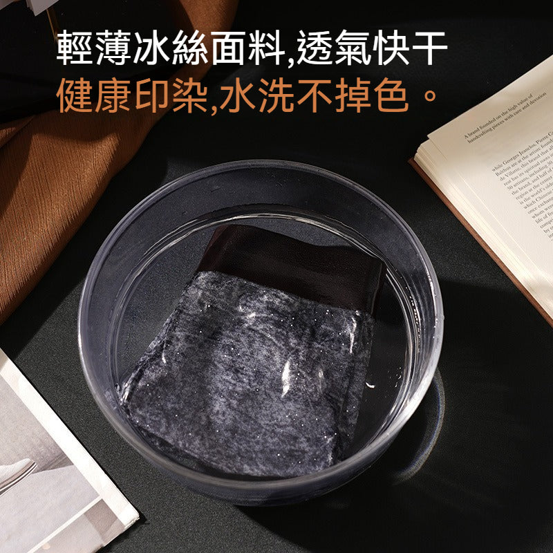 【冰感不粘膩】升級冰絲材質超透氣！滿天星紥染印花抑菌冰絲透檔U凸囊袋男士平角内褲