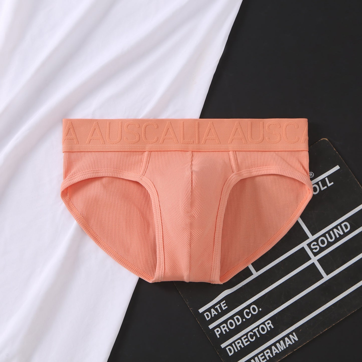 【質感純棉系列】2026春夏新款浮雕印花U凸囊袋男士三角内褲