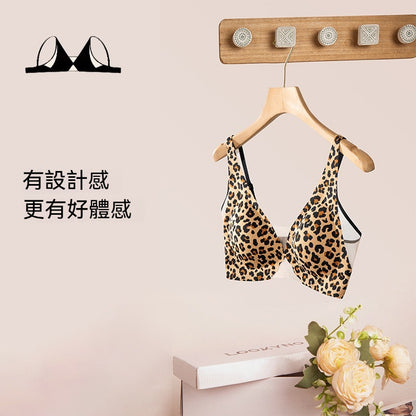 【一眼心動！】4處隱形網紗，讓聚攏也可以很舒適~新款薄透網紗拼接簡約深V無鋼圈內衣