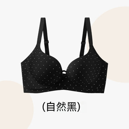【俏皮波點系列】無痕聚攏小胸顯大收副乳性感波點無鋼圈舒適防下垂上托文胸