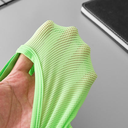 【網紗冰絲系列】更柔軟，更舒適~新款U凸囊袋透氣小三角男士内褲