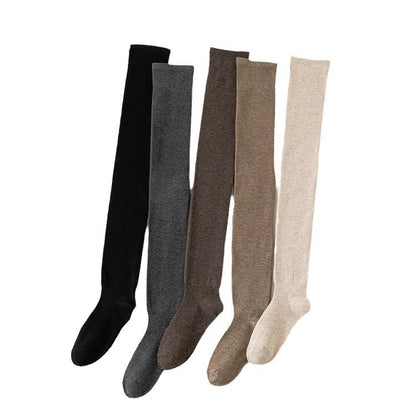 【加長護膝！】不易鬆垮/不易起球~新款秋冬加厚純棉護膝加長顯瘦護膝襪