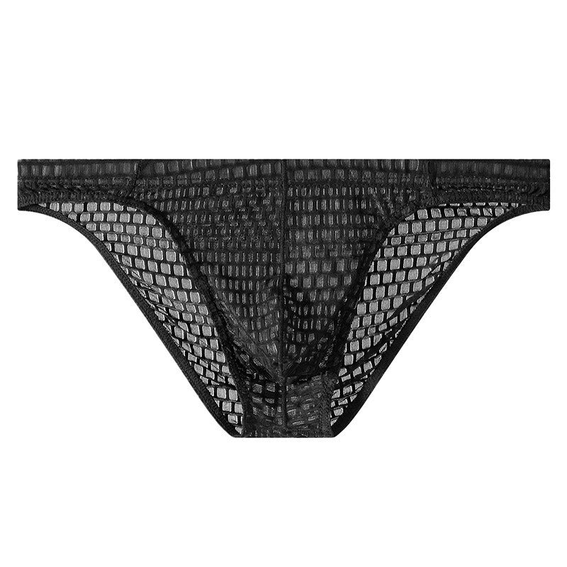 【26年新款上市！】若隱若現的性感~新款性感U囊袋超薄網紗男士三角包臀內褲