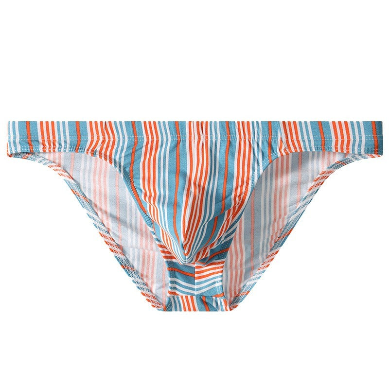 【包臀款！精緻型男首選】質感條紋，好看又好穿~新款純棉U凸囊袋修身性感男士三角内褲