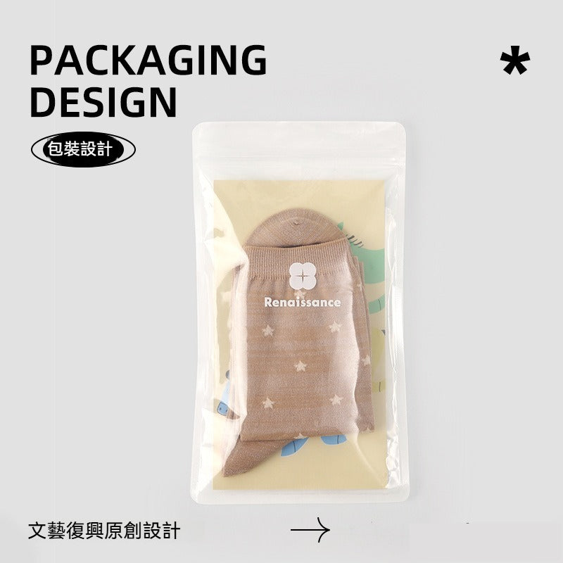 【春夏防蚊系列】2026春夏新款甜美防蚊襪星星顯瘦長筒襪小腿襪