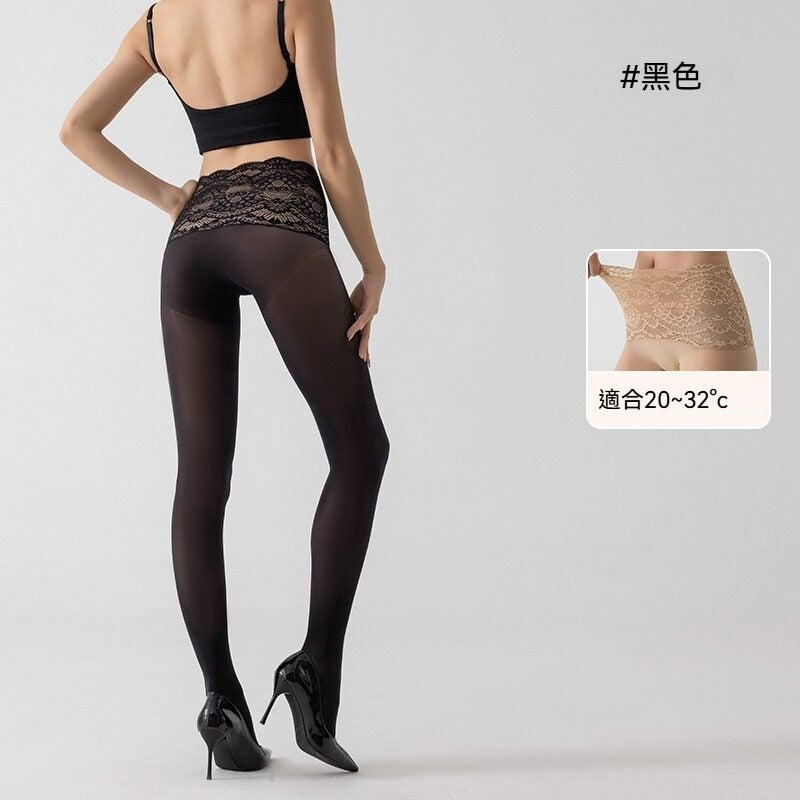 【性感花邊蕾絲】輕薄貼合無褶皺~元寶襠防勾耐穿不掉黨女士高級絲襪