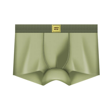 【天然棉才夠軟】不論是商務還是運動都能駕馭！新款森系簡約10A抑菌男士平角内褲