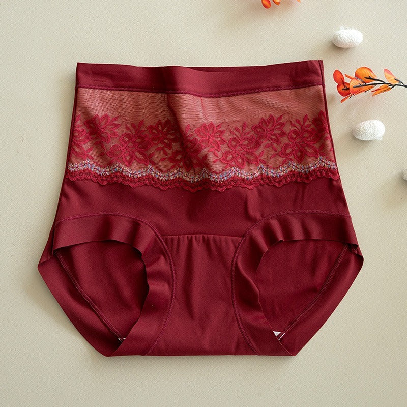 【給你溫暖的秘密】收腹不夾臀！雙層保暖收腹桑蠶絲底襠抗菌高腰内褲