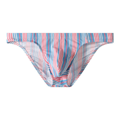 【包臀款！精緻型男首選】質感條紋，好看又好穿~新款純棉U凸囊袋修身性感男士三角内褲