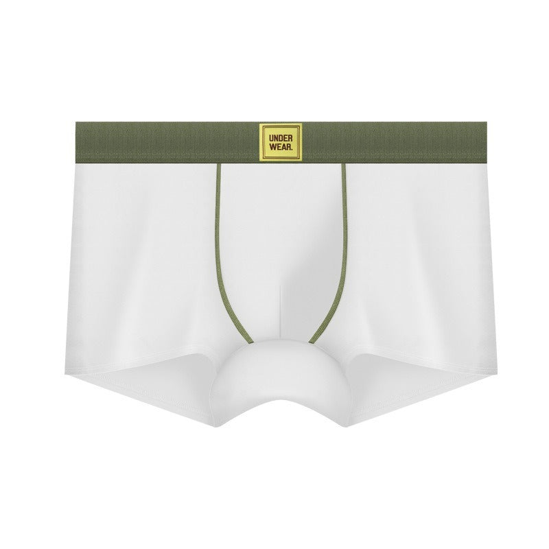 【天然棉才夠軟】不論是商務還是運動都能駕馭！新款森系簡約10A抑菌男士平角内褲