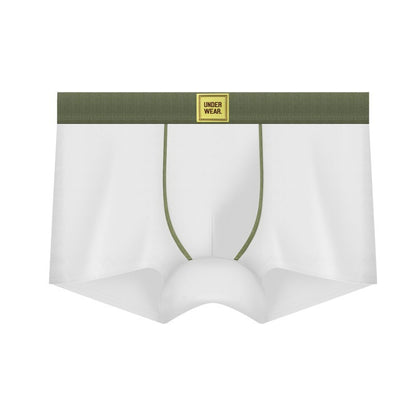 【天然棉才夠軟】不論是商務還是運動都能駕馭！新款森系簡約10A抑菌男士平角内褲