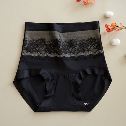 【給你溫暖的秘密】收腹不夾臀！雙層保暖收腹桑蠶絲底襠抗菌高腰内褲