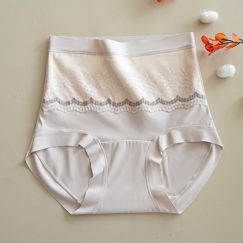 【給你溫暖的秘密】收腹不夾臀！雙層保暖收腹桑蠶絲底襠抗菌高腰内褲