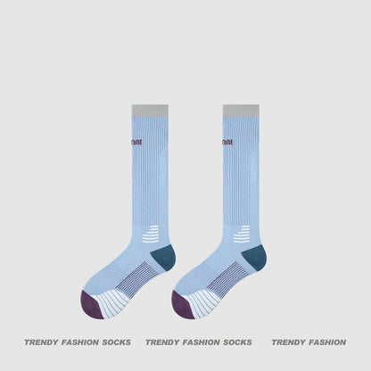 【新升級壓力防滑系列】吸汗減震不傷脚~新款分段式梯度微壓彈力毛圈襪底小腿襪壓力襪