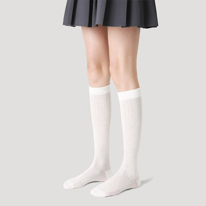 【花卉少女系列】輕薄網眼不勒腳抗起球潮流百搭小腿襪